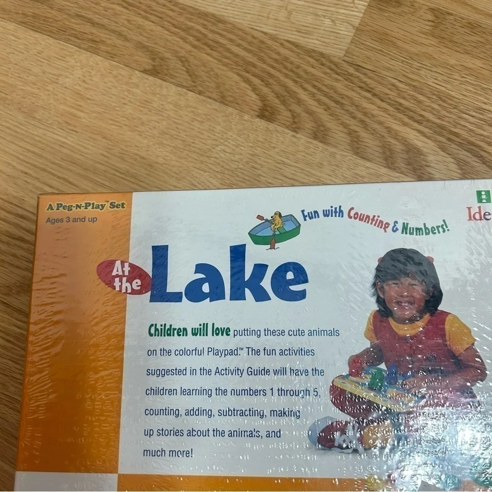 Vintage Peg n Play Set At the Lake With Numbers NEW Ideal Toys Educational Learn